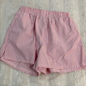 Pink Striped Women's Light Pink Striped Shorts